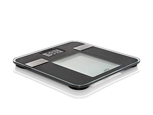 Laica Ps5008 Bilancia Pesapersone Elettronica Body Composition, Vetro Temperato, 150 Kg, Nero