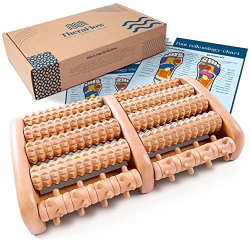 Theraflow Massaggiatore Plantare Shiatsu, Rulli Fascite - Massaggiatore Piedi Con Pallina Massaggio Muscolare, Rullo Massaggio, Rilascio La Fascite Pl