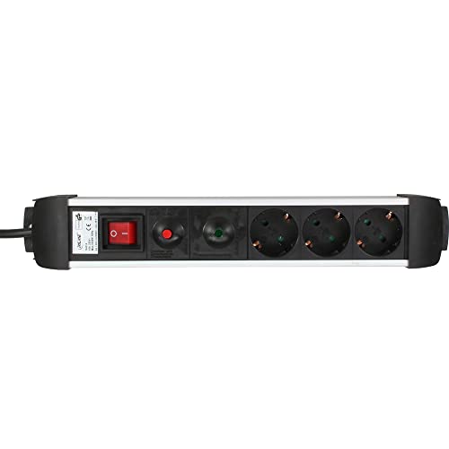 Inline 16431A Prolunghe E Multiple 1,5 M 3 Presa(E) Ac Nero, Argento