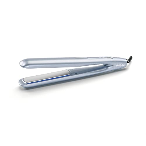 Babyliss St573E Piastra Hydro Fusion, Piastre In Ceramica Con Doppia Funzione Ionica, Riscaldamento Advanced Ceramics™, 5 Temperature, Auto Spegniment