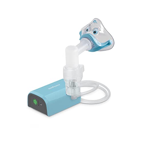 Medisana In 165 Inalatore, Nebulizzatore A Compressore Con Boccaglio E Maschera Per Adulti E Bambini, Per Raffreddore O Asma Con Batteria Ricaricabile