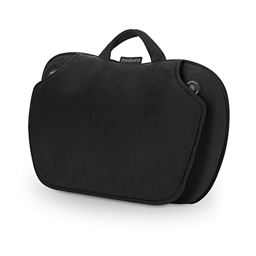 Medisana Mc 850 Cuscino Per Massaggio Shiatsu, Con Funzione Calore, 4 Teste Rotanti Per Massaggio, Funzione Luce Rossa, Con Telecomando, Per Collo, Sp