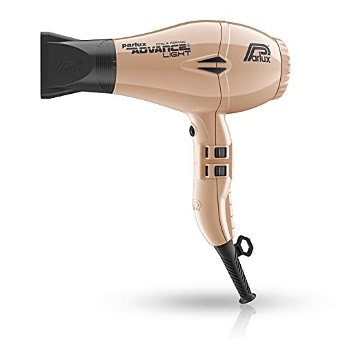 Parlux Advance Light Asciugacapelli Professionale, Ionic & Ceramic, Oro