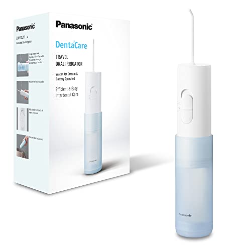 Panasonic Ew-Dj11 Idropulsore, Irrigatore Orale Facile Da Usare Con 2 Impostazioni Di Pressione Dell'Acqua, Compatto E Portatile
