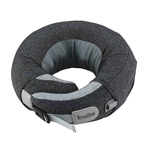 Terraillon - Neck Massager, Cuscino Massaggio Collo E Cervicale, Rilassante, Riduzione Della Tensione, Anti-Stress, 3 Velocità Di Massaggio, 2 Direzio