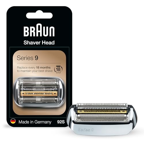 Braun Series 9 Electric Shaver Replacement Head, 92S, Compatible With All Series 9 9290Cc, 9291Cc, 9370Cc, 9293S, 9385Cc, 9390Cc, 9330S, 9296Cc