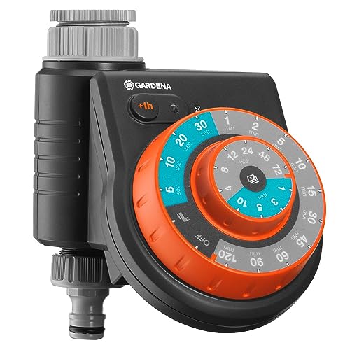 Gardena 1888-20 - Programador Easy Plus. Control Riego Automático 60 Programas Diferentes Frecuencias Y Duraciones, 16 Son Combinaciones Para Nebuliza