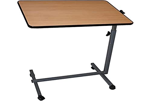 Easy, Tavolino Multiuso, Tavolino A Rotelle Pieghevole, Leggero, Multiuso, Color Legno