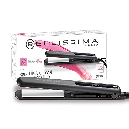 Bellissima Imetec B9 100 Piastra Per Capelli, Piastra Extralunghe, Riscaldamento Rapido, Multivoltaggio Automatico, Temperatura 210°, Cavo Giravole