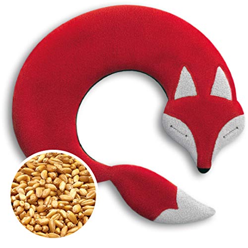 Cuscino Riscaldabile Leschi Per La Pancia E La Schiena/Per Collo, Cervicale E Coliche Dei Neonati/Per Microonde, Con Semi Di Grano/Noah La Volpe, Ross