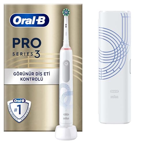 Oral-B Spazzolino Elettrico Ricaricabile Pro Series 3, Sensore Di Pressione Luminoso, Batteria A Lunga Durata, 1 Testina, 1 Spazzolino Elettrico, 1 Cu