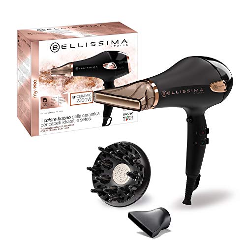 Bellissima Imetec My Pro Ceramic P5 3800, Asciugacapelli Professionale, Per Capelli Morbidi E Luminosi, Tecnologia Ceramica, Potenza 2300 Watt, Ionizz