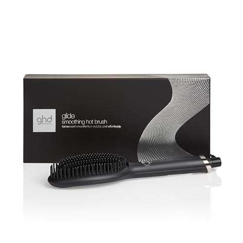 Ghd Glide Hot Brush, Spazzola Lisciante Con Tecnologia Di Riscaldamento In Ceramica E Ionizzatore, Nero, 32.89 X 10.21 X 10.31 Cm, 30 Cm, 560 G
