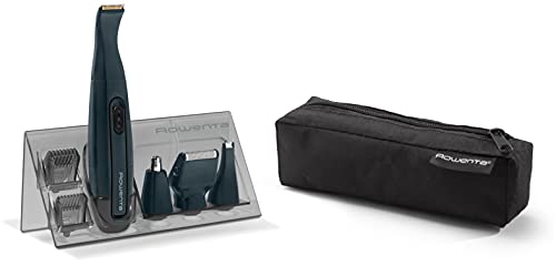 Rowenta Tn3651 Nomad Mini Grooming Kit Easy Regolabarba, Pettini Di Precisione Da 3 Mm E 6 Mm, Impermeabile, Fino A 3 Ore Di Utilizzo, Accessorio Lama