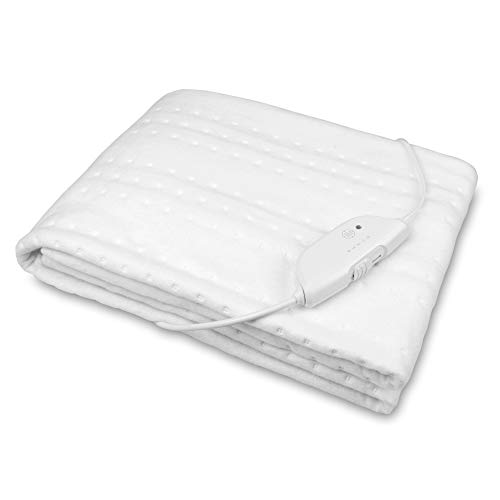 Medisana Hu 674 Sottocoperta Elettrica 150 X 80 Cm Spegnimento Automatico Protezione Da Surriscaldamento, 4 Impostazioni Di Temperatura, Lavabile, Sca