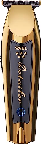 Wahl Gold Cordless Detailer Li - Con Lama A T Extra-Larga Per La Rifinitura Dei Bordi E Per I Piccoli Dettagli - Taglia Più Capelli Più Velocemente, D