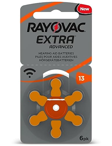 6 X Rayovac Extra Advanced Con Active Core Technology 13 – L'Ultima Generazione Di Batterie Per Apparecchi Acustici