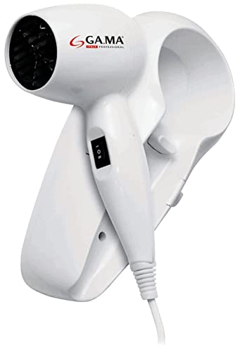 Gama Italy Professional A21.805 Asciugacapelli Da Parete 1200 W, Bianco