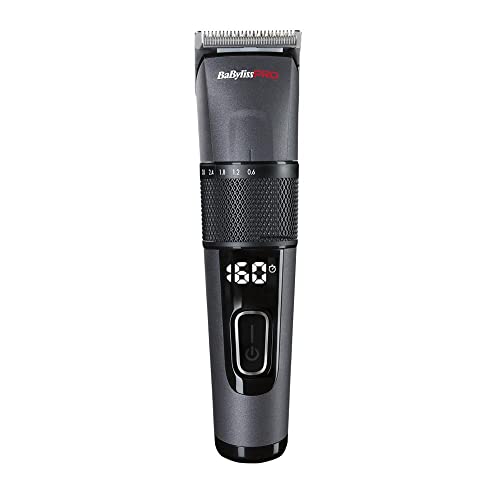 Babylisspro Fx872E Cut–Definer+, Tagliacapelli Professionale Con Lame In Acciaio Inossidabile 45Mm, 5 Posizioni (Da 0,6 Mm A 3,0 Mm), 8 Guide Di Tagli