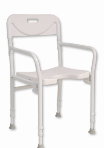 Nrs Healthcare M00778 Sedia Da Doccia Pieghevole, Acciaio