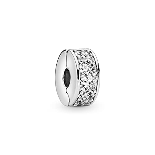 Pandora 791817Cz Perlina A Clip Da Donna In Argento Con Zirconia