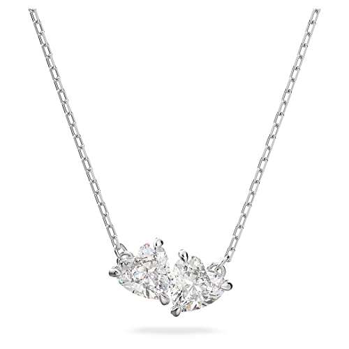 Swarovski Collana Attract Soul, Cuore, Bianco, Placcato Rodio
