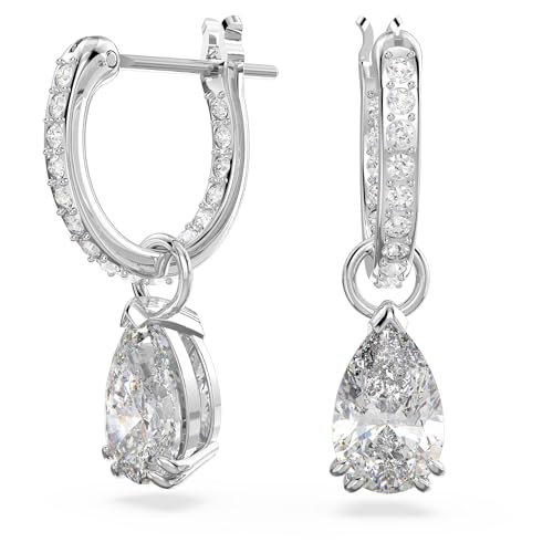 Swarovski Millenia 5636716 - Orecchini Pendenti In Argento Con Zirconi Bianchi, Einheitsröße, Acciaio Inossidabile, Zirconia Cubica