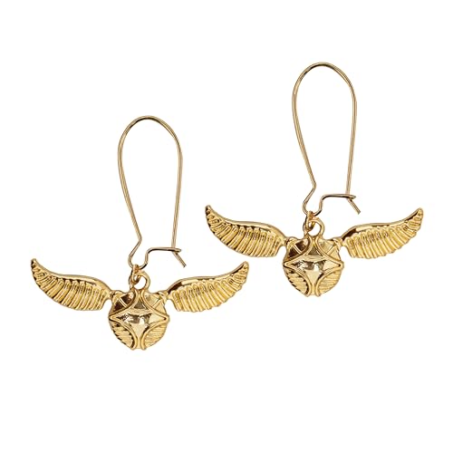 Cinereplicas Harry Potter - Orecchini Con Il Boccino D'Oro - 1 * 0,8 Cm - Licenza Ufficiale