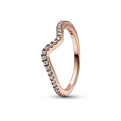 Pandora Anello Senza Tempo 182539C01-54 Onda Glitterata