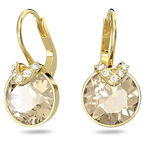 Swarovski Bella V Orecchini Pendenti, Con Pavé Di Cristalli E Cristalloswarovski A Taglio Tondo, Placcati In Tonalità Oro, Tono Dorato
