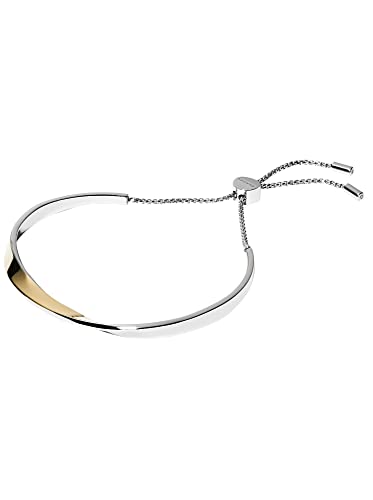 Skagen Bracciale Da Donna Kariana, Spessore: 5 Mm Larghezza Interna: 60 Mm Altezza Interna: 46,9 Mm Bracciale In Acciaio Inossidabile A 2 Toni, Skj127