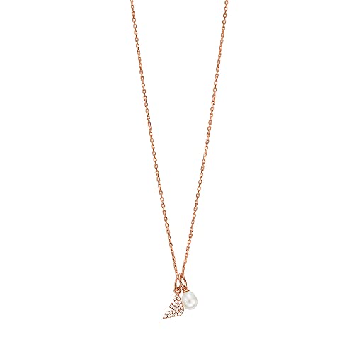 Emporio Armani Collana Da Donna Core Extensions, Lunghezza: 350Mm+70Mm, Larghezza: 8.6Mm, Altezza: 4Mm Collana In Oro Rosa E Argento, Eg3573221