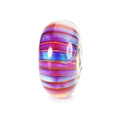 Trollbeads Tglbe-10172 - Charm Da Donna In Argento Sterling 925, Con Vetro Multicolore, Misura Unica, Vetro, Vetro