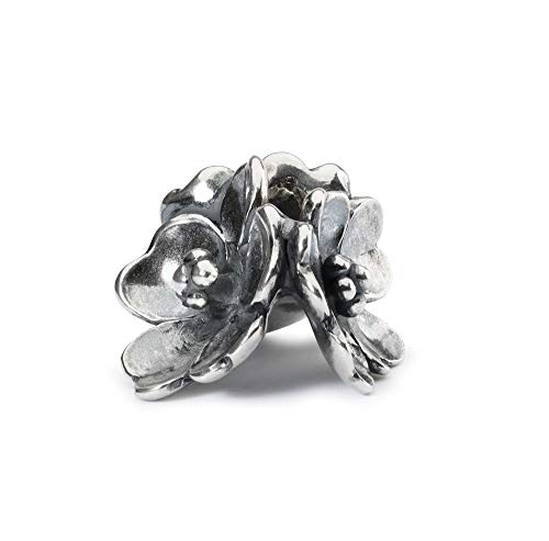 Trollbeads Perlina In Argento 925 A Forma Di Fiore, Misura Unica, Argento Sterling, Zirconia Cubica