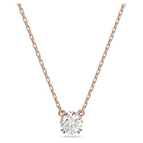 Swarovski Constella Pendente, Con Zirconiaswarovski A Taglio Tondo, Placcato In Tonalità Oro Rosa, Bianco