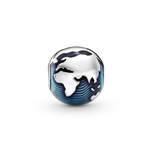 Pandora Clip 799429C01 Globo Blu Donna Argento