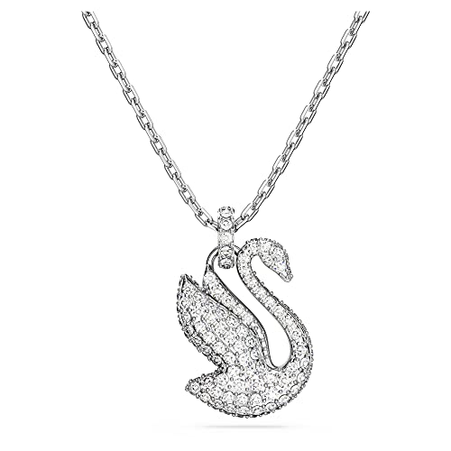 Swarovski Pendenteswarovski Iconic Swan, Cigno, Piccolo, Bianco, Placcato Rodio