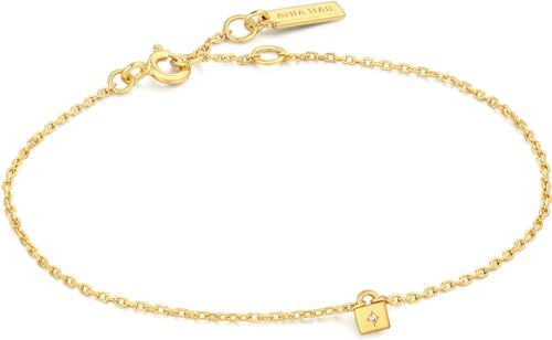 Ania Haie Bracciale Bracelet Under Lock & Key B032-02G Ladies Mid-37991 Marca, Única, Metallo Non Prezioso, Nessuna Pietra Preziosa