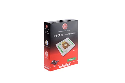 Hoover H73 Sacchetti Per Aspirapolvere, Originali, In Microfibra, Pure Epa, Anti-Odore, Extra Capienti, Compatibili Con Aspirapolvere A Traino Hoover