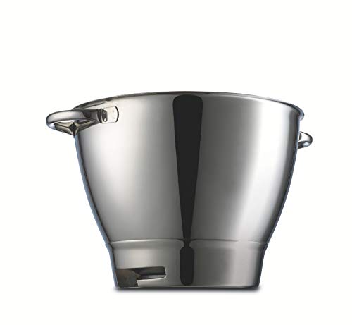 Kenwood, Ciotola In Acciaio Inossidabile 36385A - Accessorio Per Macchine Da Cucina Kenwood, 4,6 L Con Maniglie, Acciaio Inox
