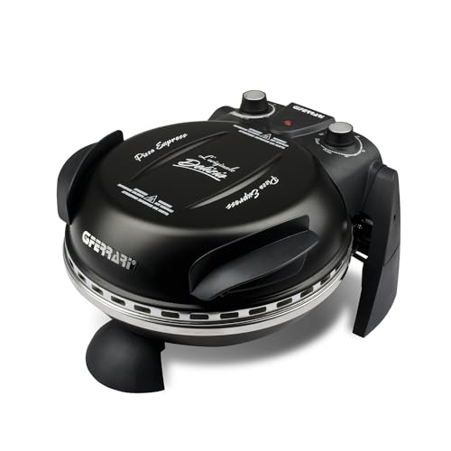 G3 Ferrari G10006 Pizza Express Delizia, Forno Pizza, 1200 W, 400°C, Pizza Fragrante In 5 Minuti, Ricettario Incluso, Nero
