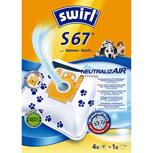 Swirl 202614 S 67 Micropor Plus-Sacchetti Per Aspirapolvere Bosch, Tessuto