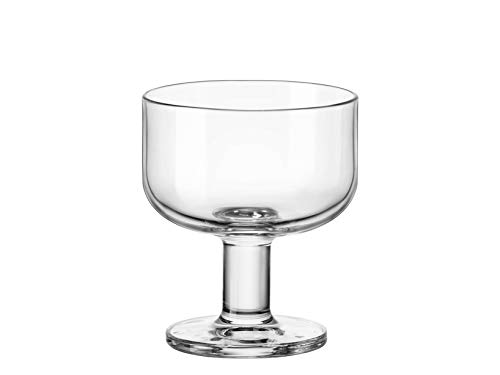 Bormioli Rocco 091250 Hosteria, Confezione 6 Coppette Con Piede, Vetro, Cl 24