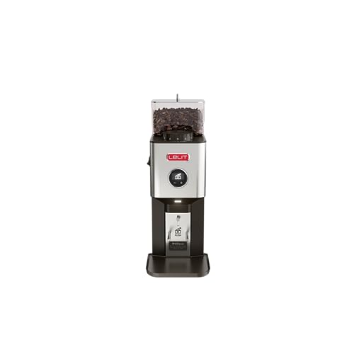 Lelit Pl72 William, Macinacaffè On-Demand Con Macine Piane 64 Mm E Display Lcc Nero Per Gestire Tutti I Parametri, 470 W, 1 Cups, Acciaio Inossidabile