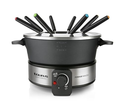 Taurus Ff2 Fondue, 18/8 Stainless Steel, Nero