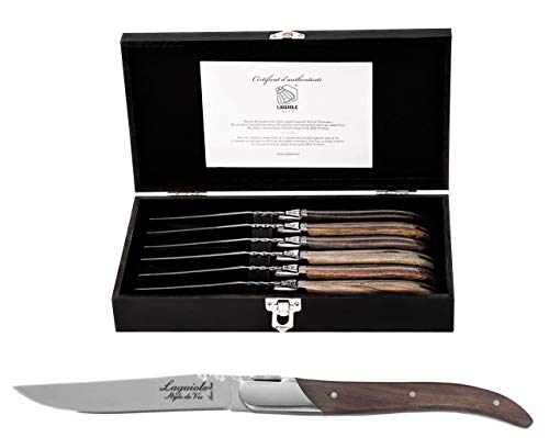 Laguiole Style De Vie Coltello Da Bistecca, Luxury Line, 6 Pezzi, Legno Misto