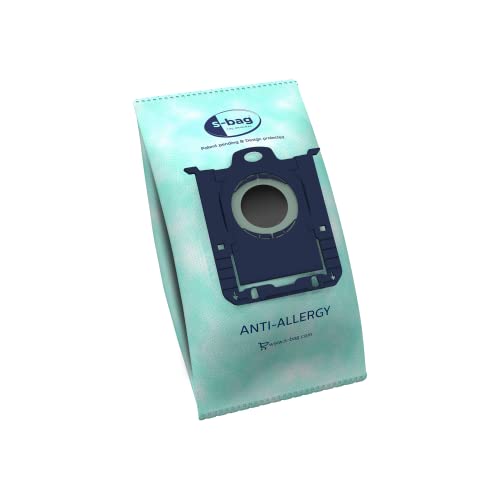 Aeg S-Bag Gr206S - Sacchetti Per Aspirapolvere Anallergici, 4 Sacchetti Sintetici, Ad Alta Potenza Filtrante, Riducono Polline, Acari E Allergeni, Ide