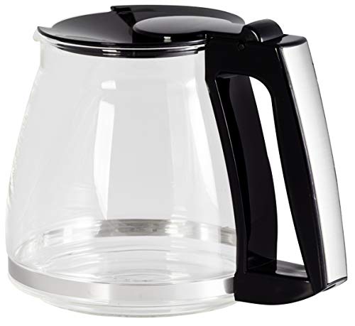 Melitta M810 - Caraffa Di Ricambio Per Macchine Da Caffè Americano Optima M 810 E Optima Timer, In Vetro, Colore: Trasparente/Nero