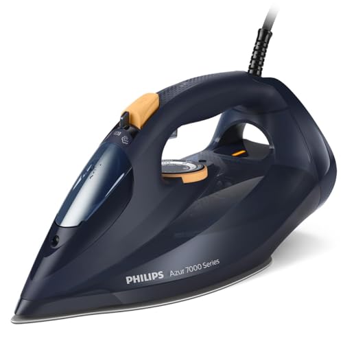 Philips Azur Serie 7000 Ferro Da Stiro A Vapore - 3000 W, Vapore Continuo 55G/Min, Colpo Vapore Da 250 G, Vapore Verticale, Piastra Steamglide Elite,