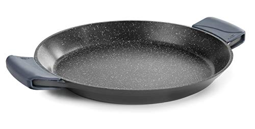 Lacor - 25440 - Paellera Antiaderente, Eco-Stone, Compatibilità Con Tutti I Tipi Di Cucine, Tra Cui Induzione E Forno, Sfondo Full Induction, Ecologic